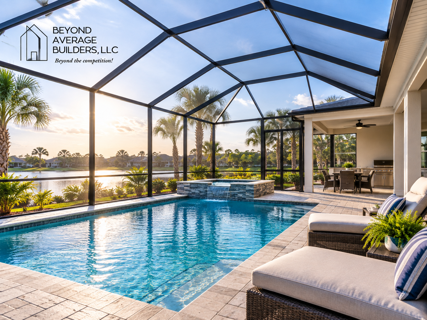 Pool enclosure in Jacksonville FL by Beyond Average Builders