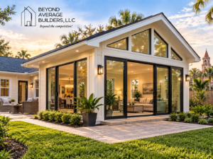 Modern room addition in St. Augustine FL by Beyond Average Builders