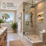 Modern shower remodeling in St. Augustine FL by Beyond Average Builders